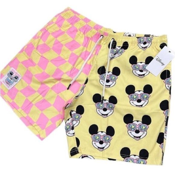 Disney Swim Nwotneff X Disney Sz Xl Mickey Mouse Retro Checkered Swim Trunks Shorts Poshmark